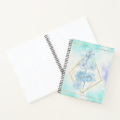 Carnet Floral à fleurs bleues (Intérieur)