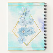 Carnet Floral à fleurs bleues (Dos)
