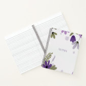 Carnet floral à spirale (Intérieur)