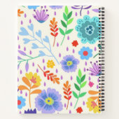 Carnet floral à spirale (Dos)