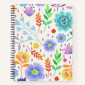Carnet floral à spirale (Devant)