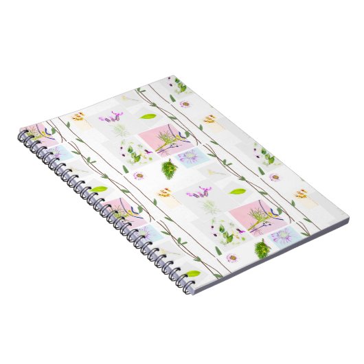 Carnet floral à spirale (Côté Droit)