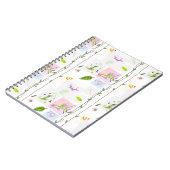 Carnet floral à spirale (Côté gauche)