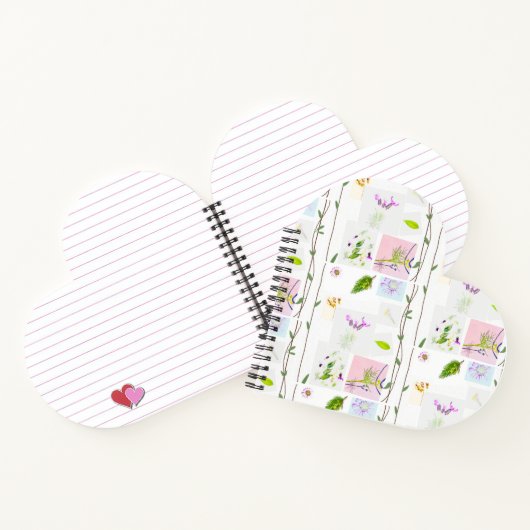 Carnet floral à spirale (Intérieur)