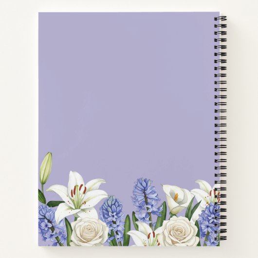 Carnet floral à spirale (Dos)