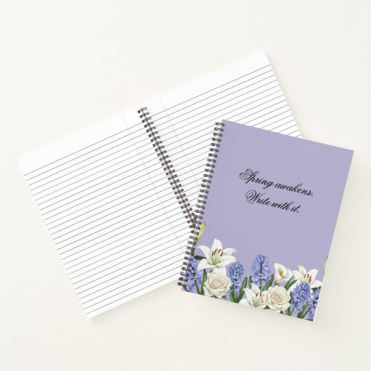 Carnet floral à spirale (Intérieur)