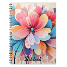 Carnet floral Abstrait