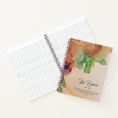 Carnet Floral Abstrait Rustique moderne nommé (Intérieur)