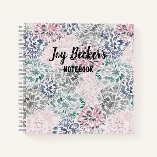 Carnet Floral Abstrait sur mesure (Devant)