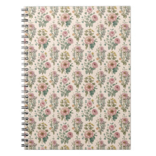 Carnet Floral Anémone Teintée Vintage