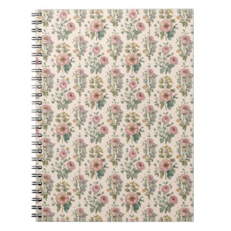 Carnet Floral Anémone Teintée Vintage