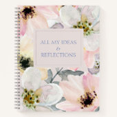 Carnet floral aquarelle (Devant)