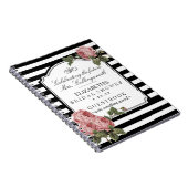 Carnet Floral avec le Guestbook Girly de Fête de la (Côté Droit)