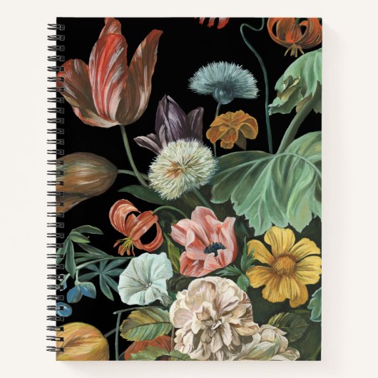 Carnet Floral baroque - Bouquet de fleurs (Devant)