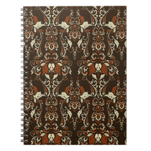 Carnet Floral baroque : Papier peint Vintage classique