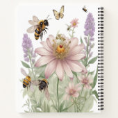 Carnet Floral Blanc Crémeux (Dos)