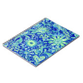 Carnet floral bleu (Côté gauche)