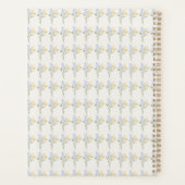 Carnet floral bleu et jaune (Dos)