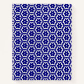 Carnet floral bleu foncé (Devant)