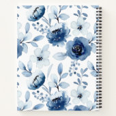 Carnet Floral Bleu Jolies Fleurs (Dos)