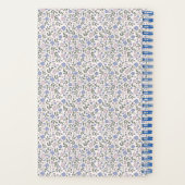 Carnet floral bleu rose clair (Verso)