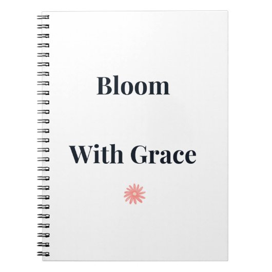 Carnet Floral « Bloom With Grace » (Devant)