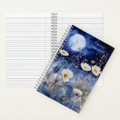 Carnet Floral Blue Moon aquarelle personnalisation Dream  (À l'intérieur)