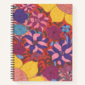 Carnet floral bohème moderne (Devant)
