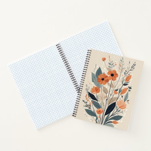Carnet Floral Boho Abstrait (Intérieur)