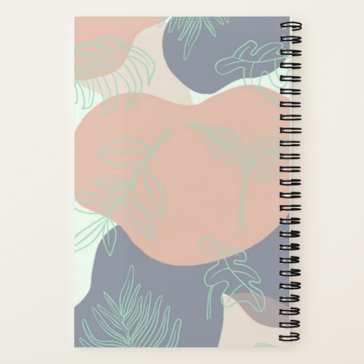 Carnet floral Boho personnalisé (Verso)