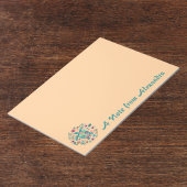 Carnet Floral Boho Tortue de Mer avec Nom pour l'É