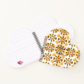 Carnet floral brun (Intérieur)