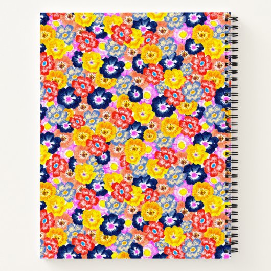 Carnet Floral burst (Dos)