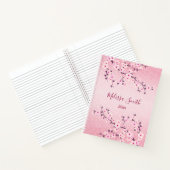 Carnet Floral Cherry Blossoms Parties scintillant rose Aj (Intérieur)