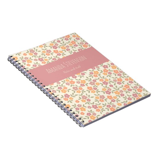 Carnet floral coloré (Côté Droit)