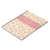 Carnet floral coloré (Côté gauche)