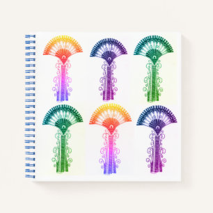 Carnet Floral Coloré Inspiré par la Grèce Mycénien
