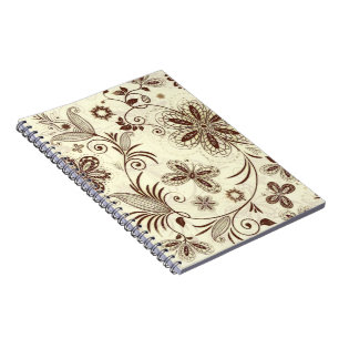 Carnet Floral coloré Motif sans joint