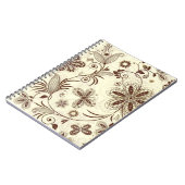 Carnet Floral coloré Motif sans joint (Côté gauche)