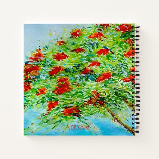 Carnet floral customisé (Dos)