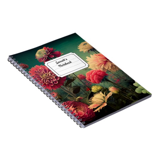 Carnet floral customisé (Côté Droit)