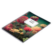 Carnet floral customisé (Côté gauche)