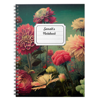 Carnet floral customisé
