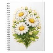 Carnet Floral Daisy Spiral Notebook (Devant)