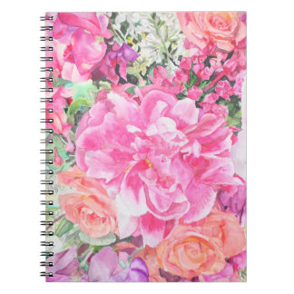 Carnet floral d'aquarelle