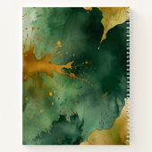 Carnet floral d'aquarelle dynamique (Dos)