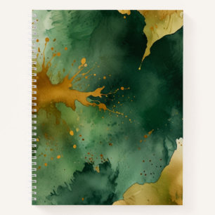 Carnet floral d'aquarelle dynamique
