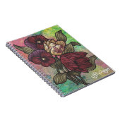 Carnet floral d'art de textile (Côté Droit)