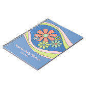 Carnet Floral Daydream Retro Flower 60s les années 70 Per (Côté gauche)