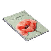 Carnet Floral de Coquelicot | Journal de l'Âme Fle (Côté Droit)